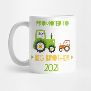 Promoted to Big brother tractor announcing pregnancy 2021 Mug